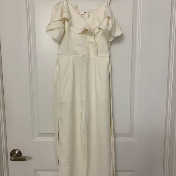 Bridal White Jumpsuit - size S/XS - Picture 3 of 4